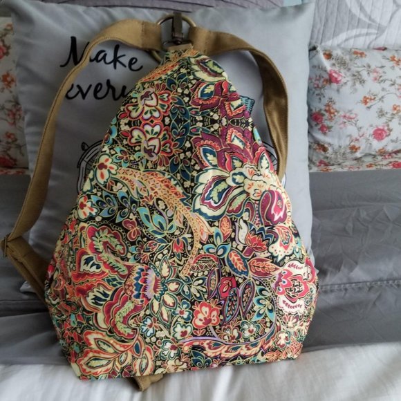 Women Yellow Polyester Light and Small Bohemia Style Casual Backpack main image 10
